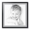 ArtToFrames 28x28" Matted Picture Frame with 24x24" Single Mat Photo Opening Framed in 1.25" Black and 2" Mat (FWM-3926-28x28)